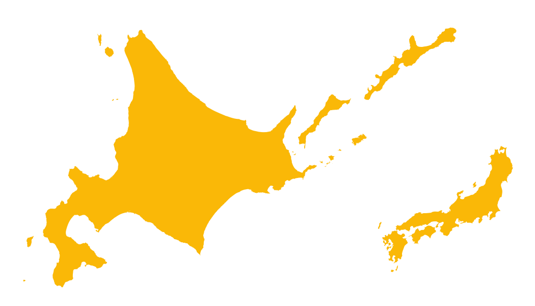北海道と日本列島の地図
