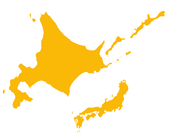 北海道と日本列島の地図